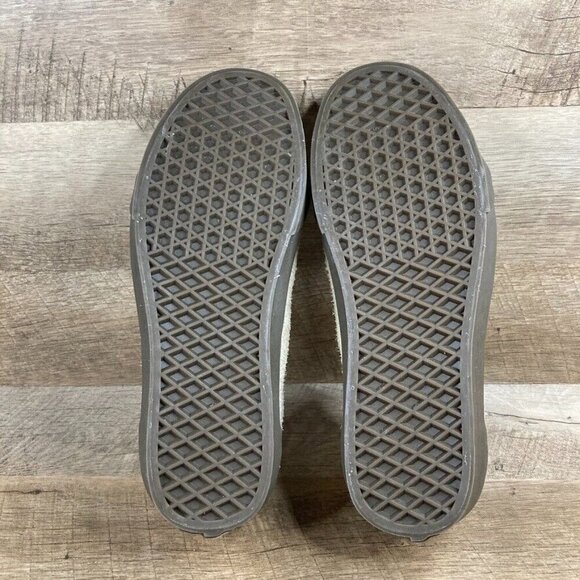 VANS Old Skool Hairy Suede Khaki Tan Brown Sneakers Shoes Mens 8 Womens 9.5 NEW - Picture 8 of 9